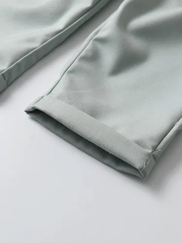 Miniatura 54 de Conjunto de pantalones para bebé, camisa de manga larga + pantalones + corbatín + tirantes, trajes de caballero para niños pequeños