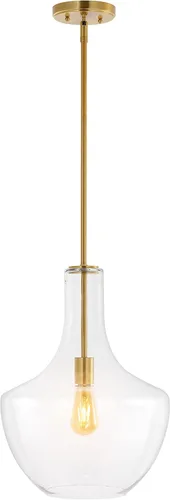 Miniatura 10 de JONATHAN Y JYL6400B Watts Colgante LED de Vidrio/Metal de 10.5" Estilo Granja Contemporáneo Regulable Comedor Sala de Estar Cocina Vestíbulo Bronce