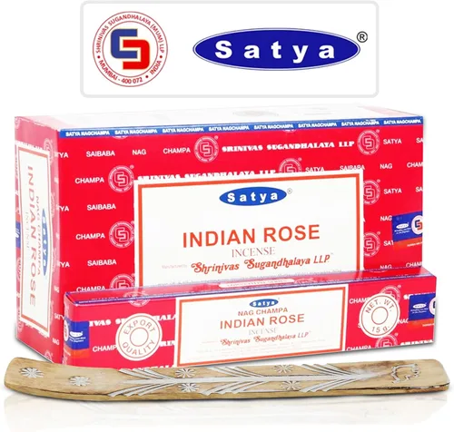 Miniatura 9 de Varillas de incienso aromático Satya Frankincense 180 g (15 g x 12 paquetes) de Satya Sai Baba Nag Champa y paquete de soporte de varillas