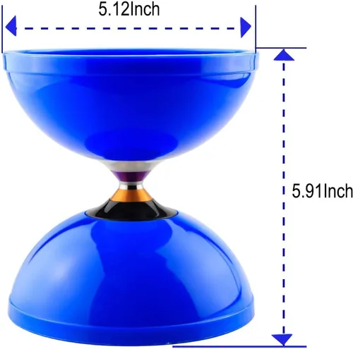 Miniatura 4 de MAGICYOYO Diabolos MD01 Pro Triple Bearings Diábolo Yoyos para niños, adolescentes y adultos, juguete de malabarismo giratorio de principiantes a