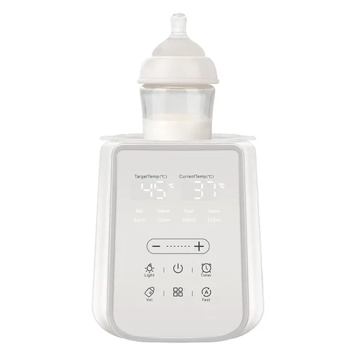 Calentador de biberones para leche materna con temporizador y luz nocturna, calentador de leche 11 en 1 para biberones, mantiene el calor 48 horas,