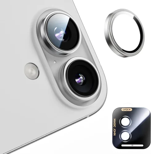Miniatura 7 de MAGIC JOHN Protector de lente de cámara para iPhone 17 Pro Max/17 Pro [kit de alineación y ajuste invisible 1:1] Vidrio templado aeroespacial 9H
