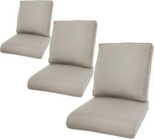 Miniatura 132 de Rilyson Cojines de patio para muebles de exterior, 22 x 24 pulgadas, respaldo alto y asiento profundo, cojín de exterior para sillas de patio, sofá