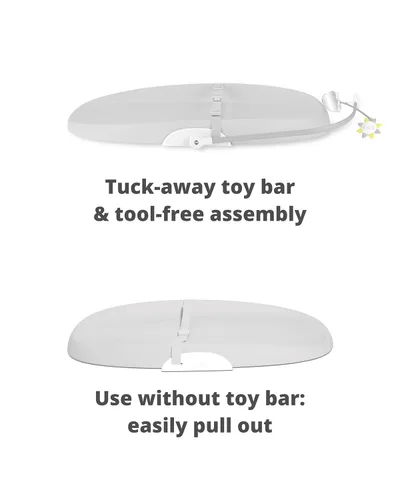 Miniatura 4 de Skip Hop Cambiador de bebé estilo cuarto de bebé, fácil de limpiar, contorneado con espuma acolchada, base antideslizante, cinturón de seguridad