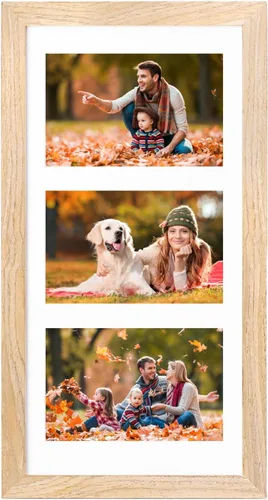 Miniatura 204 de KINLINK 3.5x5 Picture Frame, Ash Black Solid Wood Frame with Plexiglass for Table Top and Wall Mounting, Photo Frame for Horizontal or Vertical