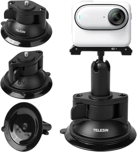 Miniatura 2 de Levigo Gimble - Soporte de dirección de liberación rápida para cámara y base de succión magnética compatible con DJI Osmo Pocket 3, soporte