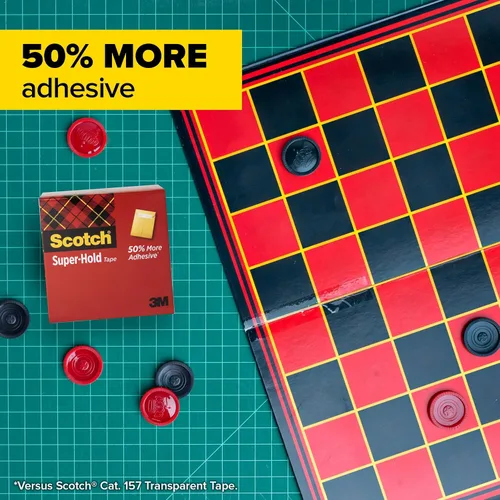 Miniatura 6 de Scotch Super-Hold Tape, 6 rollos, 50% más adhesivo, favorito de confianza, 3/4 x 800 pulgadas, en caja (700S6)