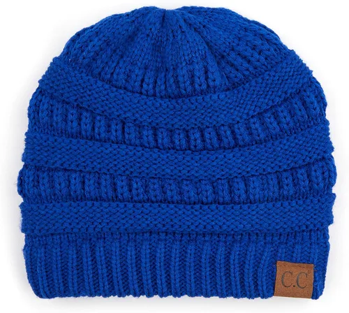 Miniatura 592 de C.C Trendy Warm Chunky Soft Stretch Cable Knit Beanie
