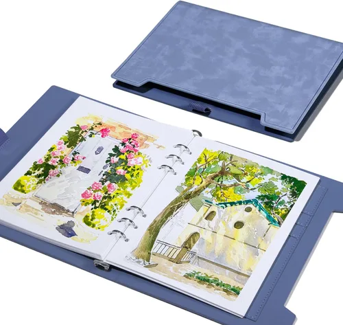 Miniatura 17 de Libro de bocetos de acuarela Lightwish, 100% algodón, diario de acuarela sin ácidos, papel de acuarela a presión caliente de 300 g/m²/140 libras