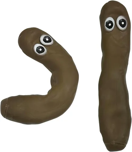 Miniatura 4 de Paquete de 3 Juguetes Novedosos Divertidos Elásticos Sensoriales para Aliviar el Estrés con Forma de Caca, Broma Engañosa Fidget para Ansiedad