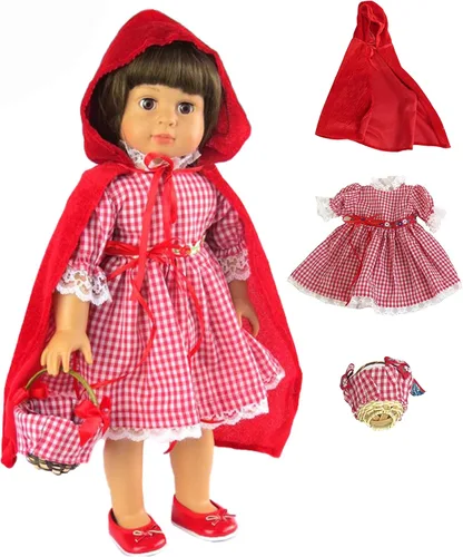 Miniatura 10 de American Fashion World Brown Princess Anna Frozen 2 - Traje inspirado para muñecas de 14 pulgadas Calidad premium y diseño moderno Ropa