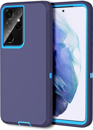 Miniatura 18 de MXX Funda compatible con Galaxy S21 Ultra, funda protectora de cuerpo con parachoques de 3 capas súper resistente y servicio pesado
