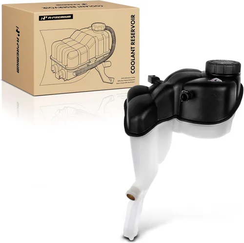 A-Premium Tanque de depósito de recuperación de desbordamiento de refrigerante del motor [con tapa y sensor] compatible con Mercedes-Benz W221