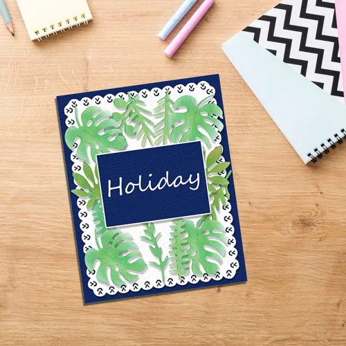 Miniatura 3 de Troqueles de corte de hojas de metal, troqueles de plantas de flores, plantillas en relieve, molde de plantilla para tarjetas de álbumes de recortes