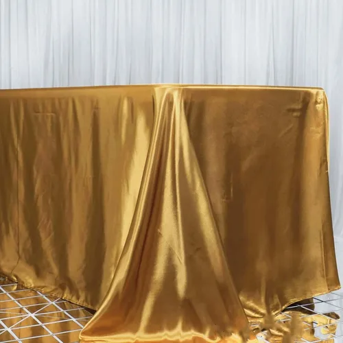 Miniatura 73 de Efavormart - Mantel rectangular de satén, 90 x 132 pulgadas, suave, oblongo, lavable, mantel decorativo de tela sedosa para bodas, fiestas, Plata