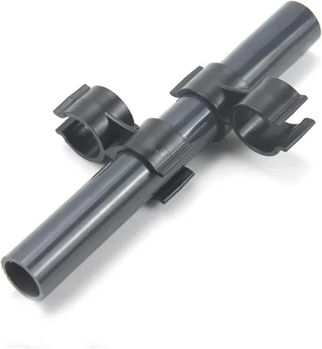 Miniatura 4 de Abrazadera de tubo doble SCRTB 10 piezas conexión de abrazadera de tubería, conector de poste de estante, abrazaderas de tubo de doble puerto