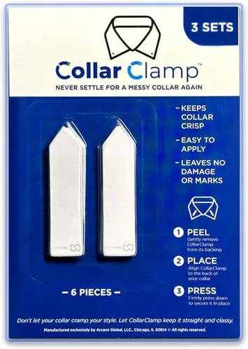 Adhesivos de doble cara para el cuello, crujientes, extraíbles, insertos de cuello, moldeador de cuello para camisas de vestir para hombres, 3
