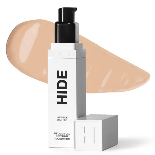 Miniatura 3 de HIDE PREMIUM - Base de maquillaje líquida,revisa el buscador de tonos para una combinación perfecta, base impermeable multiusos de primera calidad