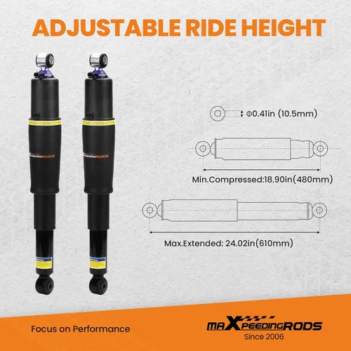Miniatura 2 de maXpeedingrods 2 puntales de suspensión de amortiguadores de aire traseros para Cadillac Escalade para Chevy Tahoe Suburban 1500 para GMC Yukon