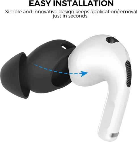 Miniatura 3 de AhaStyle 4 pares de fundas de silicona para AirPods 3 auriculares [no cabe en la funda de carga] compatible con Apple AirPods 3 2021