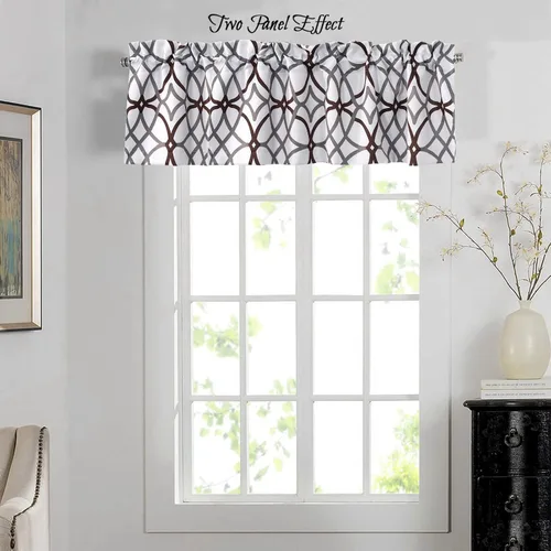 Miniatura 2 de H.VERSAILTEX Cenefas de cortina opacas para cocina/baño - Cenefas de ventana con aislamiento térmico para sala de estar/dormitorio con bolsillo