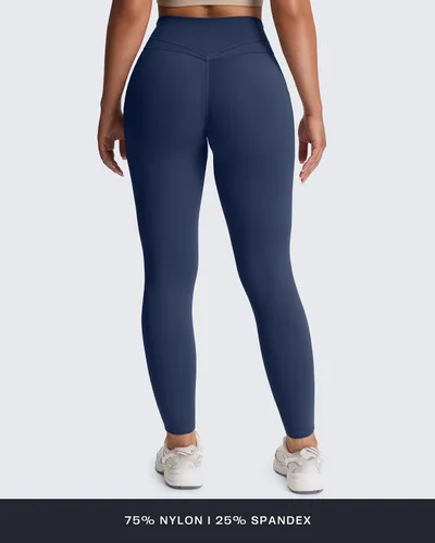 Miniatura 130 de Aoxjox Trinity - Pantalones de yoga de cintura alta con bolsillos para mujer, control de abdomen, cintura cruzada, leggings de entrenamiento suaves