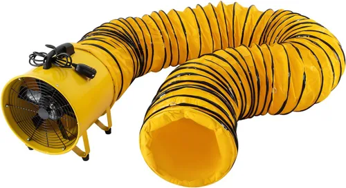 Miniatura 6 de Ventilador de ventilador utilitario, 16 pulgadas, 1100 W, 2160 y 3178 CFM, ventilador de alta velocidad con manguera de conducto de 32.8 pies