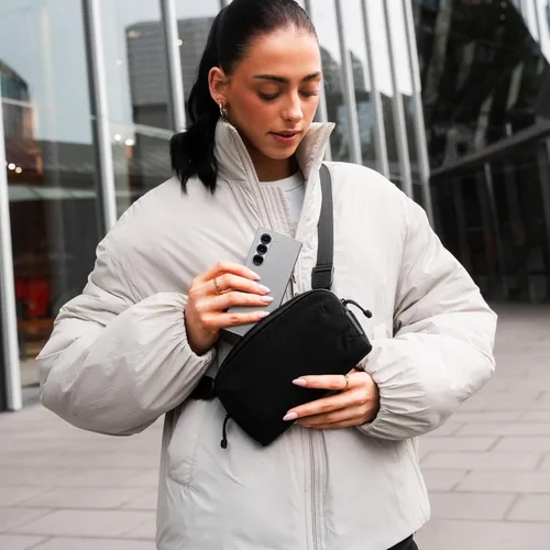 Miniatura 6 de ALPAKA Flight Pouch Pro - Bolsa cruzada pequeña para teléfono con ranuras para tarjetas RFID, soporte para pasaporte, bolsa para teléfono de viaje