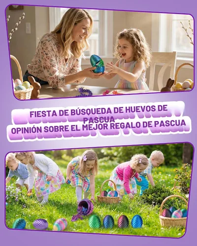 Miniatura 6 de Paquete de 12 huevos de dragón impresos en 3D, rellenos de cesta de Pascua para niños y adolescentes, juguetes únicos de Pascua y regalos para 12