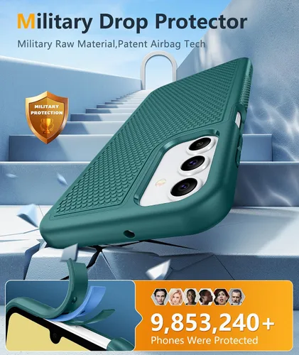 Miniatura 232 de FNTCASE Funda para iPhone 17 Pro: Fundas delgadas translúcidas de color azul claro compatibles con MagSafe, protección completa de la cámara
