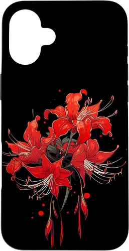 Miniatura 22 de iPhone 14 Red Spider Lily Funda de anime de manga estética japonesa japonesa