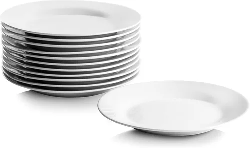 Miniatura 3 de 10 Strawberry Street 7" Catering Coupe - Cuenco para cereales, juego de 12, color blanco