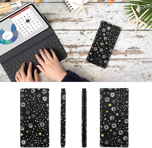 Miniatura 206 de HUA ANGEL Billetera para mujer, ultra delgada y delgada, con bloqueo RFID, tarjetero de crédito, doble embrague, carteras largas, regalo para A-ámbar