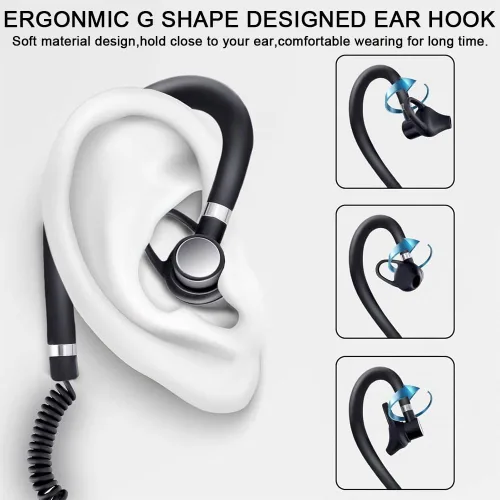 Miniatura 7 de Super Mini Walkie Talkies Pro con impermeable, radio bidireccional con auriculares para adultos, al aire libre, senderismo, béisbol, restaurante