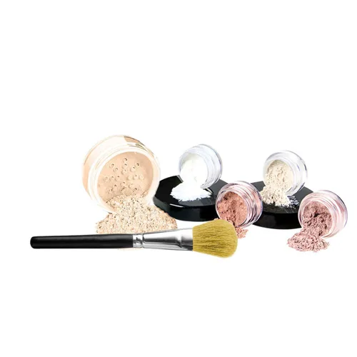Miniatura 10 de Kit de inicio de 6 piezas (BEIGE) Maquillaje mineral Tamaño de muestra Set cara desnuda mate base cubierta