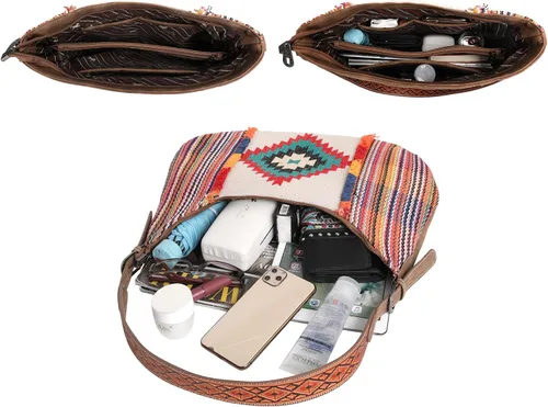 Miniatura 3 de Montana West Aztec Tapestry Collection Tote Bag Western Shoulder Handbag for Women