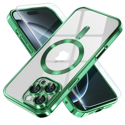 Miniatura 54 de Misea Funda magnética para iPhone 14 compatible con MagSafe [nunca amarillenta] [protección contra caídas de grado militar] protector completo