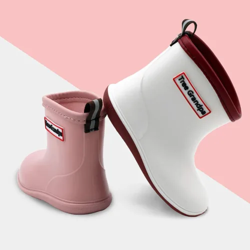 Miniatura 6 de Botas de lluvia para bebés, botas de lluvia cortas para niños pequeños, fáciles de poner, ligeras e impermeables