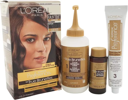 Miniatura 30 de L'Oreal Paris Superior Preference Fade-Defying + Shine - Tinte permanente para el cabello, rubio rosado medio 8RB, paquete de 1, tinte para el 8RB