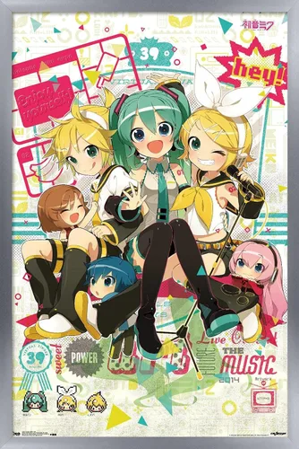 Miniatura 10 de Trends International Hatsune Miku Hey - Póster de pared (22.375 x 34 pulgadas)