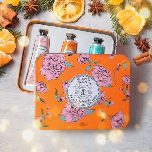 Miniatura 6 de LA CHATELAINE - Trío de envases de crema de manos, para mamá, set de regalo natural, con 20% de manteca de karité orgánica, nutritiva e hidratante
