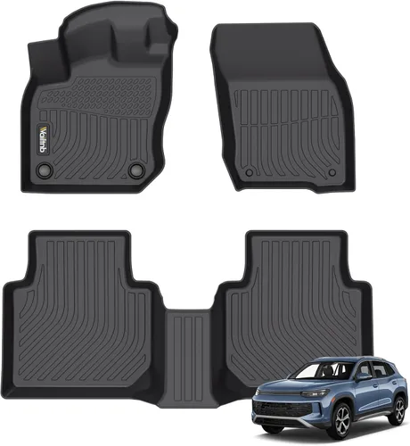 Miniatura 36 de Tapetes de piso para todo clima y forro de carga con respaldo para Chevrolet Suburban de 7 asientos 2021-2025 / GMC Yukon XL de 7 asientos