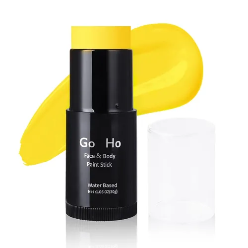 Miniatura 24 de Go Ho Amazon - Barra de pintura facial verde a base de agua, lavable, no tóxica, cobertura completa, pintura corporal en crema para disfraces