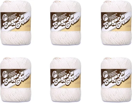 Miniatura 28 de Lily Sugar'N Cream - Ovillo de camuflaje rosa de gran tamaño, paquete de 6 unidades de 3.00 oz/3 onzas, algodón, 4 medianos (peinado), 150 yardas