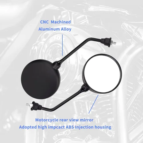 Miniatura 6 de AHL Espejos retrovisores con kit de transferencia compatibles con: BMW G310R 2017-2018/G310GS 2017-2018/F650GS/F800GS/F800R/F700GS