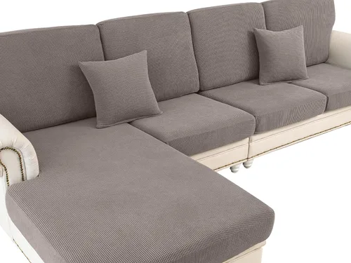 Miniatura 12 de LA MEACK - Fundas para cojines de sofá, funda para cojín de asiento, funda elástica para sofá, fundas separadas para sofá seccional, protector
