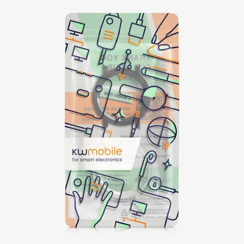 Miniatura 7 de kwmobile Funda compatible con CMF Watch 3 Pro Covers - Vidrio templado 2X con marco de plástico - Transparente/Negro