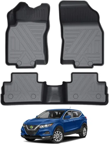 Miniatura 36 de KUST Alfombrillas de suelo personalizadas para Nissan Titan 2017-2024/Nissan Titan XD Crew Cab 2016-2024