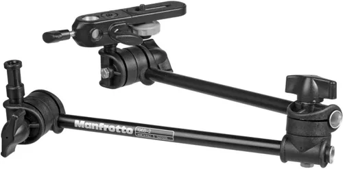 Manfrotto 196B-2 143BKT Brazo articulado de 2 secciones con soporte de cámara (negro)