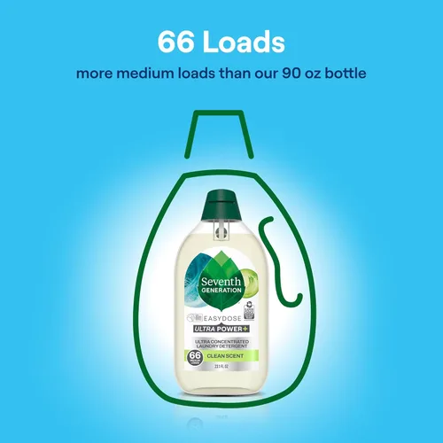 Miniatura 4 de Seventh Generation Detergente líquido para ropa, aroma cítrico fresco, 60 cargas, combate las manchas, 90 onzas líquidas